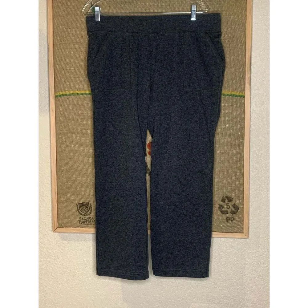 St. John's Bay Women's Large Heather Gray Slim Leg Knit Lounge Pants